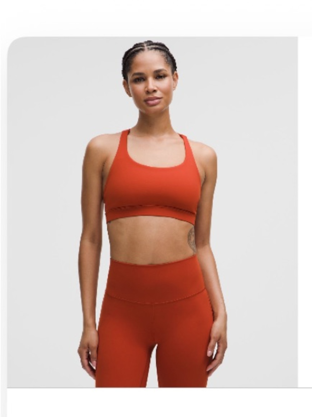 lululemon Energy Bra in Autumn Rust size 10